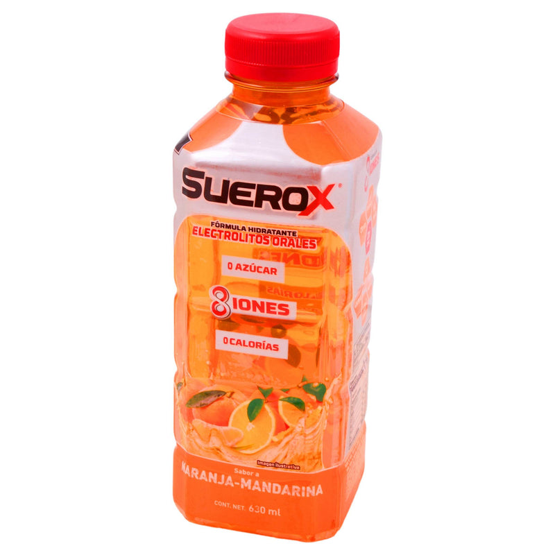 Suerox 8Iones Frasco 630Ml Naranja-Mandarina (Electrolitos Orales) - WeCare Pharma
