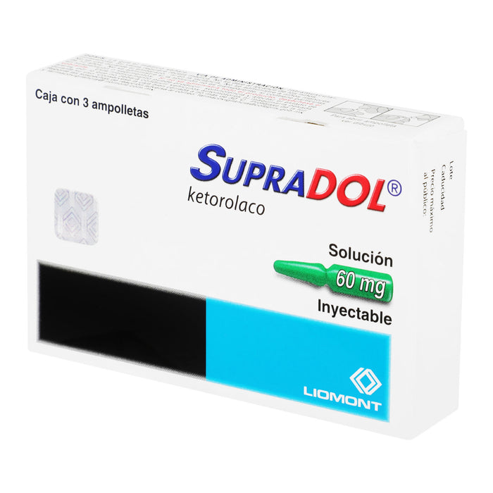 Supradol 60Mg Con 3 Ampulas (Ketorolaco) 3 - 7501299302354