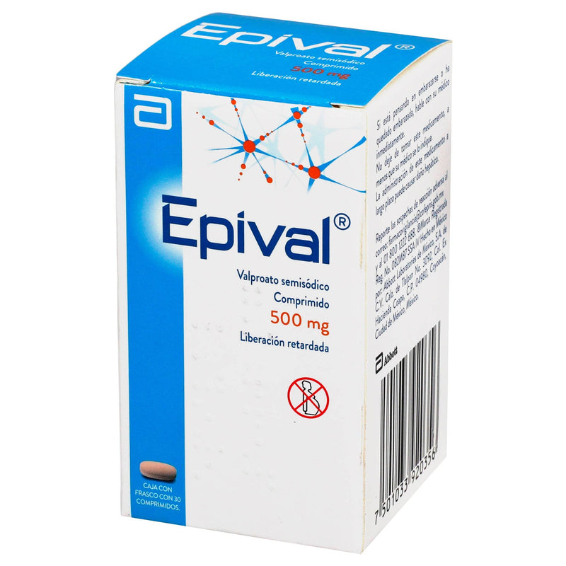 Epival 500Mg Con 30 Comprimidos (Valproato Semisodico) - WeCare Pharma