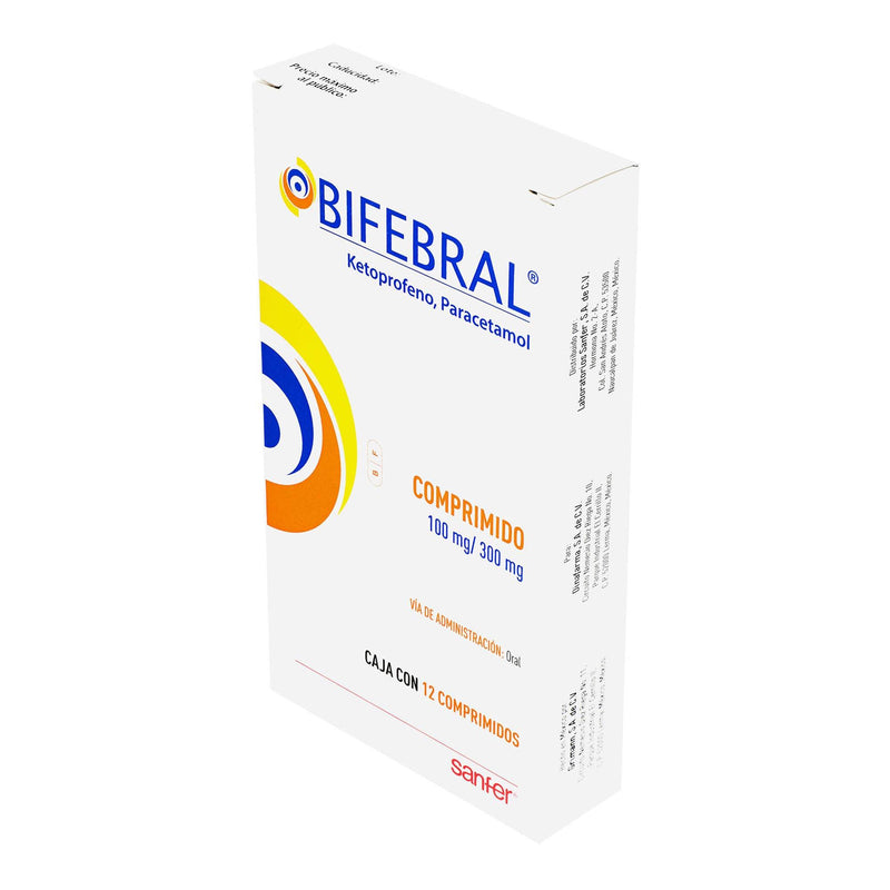 Bifebral 300Mg/100Mg Con 12 Tabletas (Ketoprofeno/Paracetamol) - WeCare Pharma