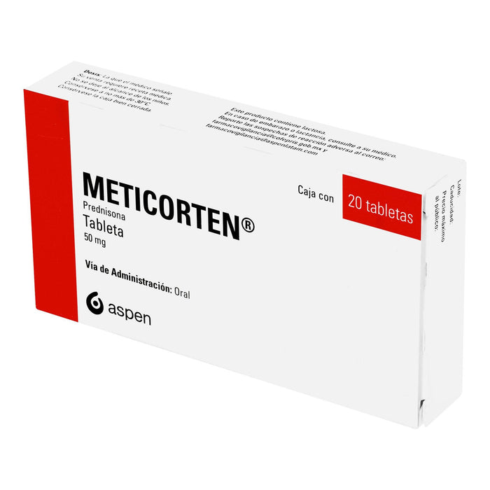 Meticorten 50Mg Con 20 Tabletas (Prednisona) - WeCare Pharma