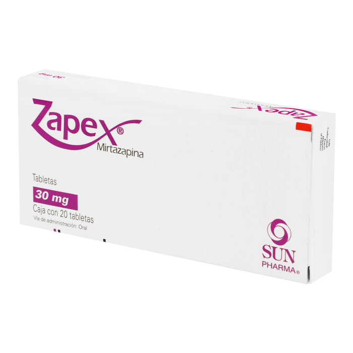 Zapex 30Mg Con 20 Tabletas (Mirtazapina) 3 - 7503006916472