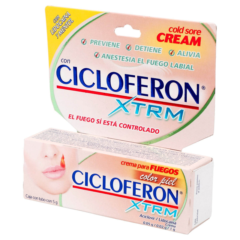 Cicloferon Xtrm Crema Color Piel 5G (Aciclovir/Lidocaina) - WeCare Pharma