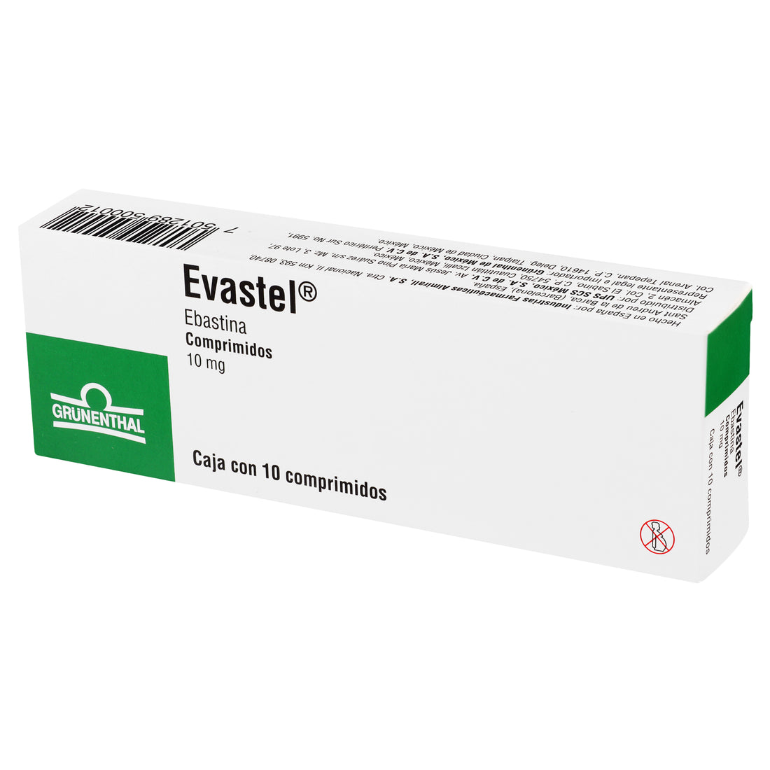 Evastel 10Mg Con 10 Comprimidos (Ebastina) 4 - 7501289500012