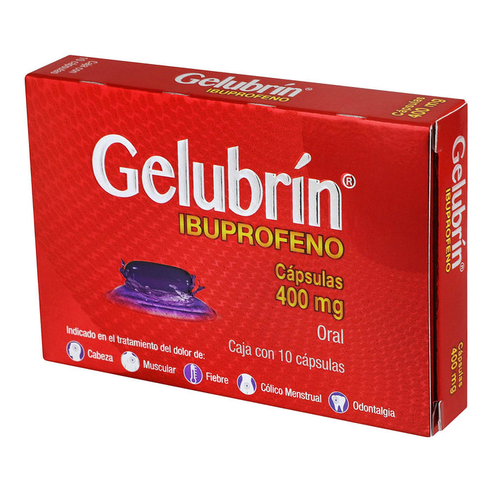 Gelubrin 400Mg Con 10 Capsulas (Ibuprofeno) - WeCare Pharma