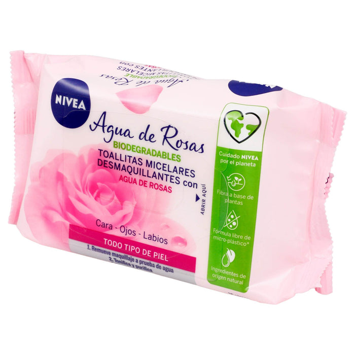 Nivea Toallitas Desmaquillantes Agua De Rosas Con 25 - WeCare Pharma