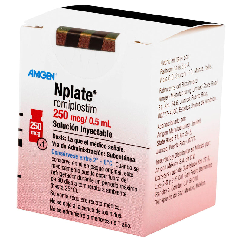 Nplate Frasco 250Mcg Con 1 Ampulas (Romiplostim) - WeCare Pharma