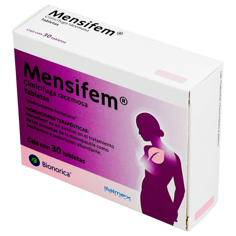 Mensifem 20Mg Con 30 Tabletas (Cimicifuga Racemosa) - WeCare Pharma