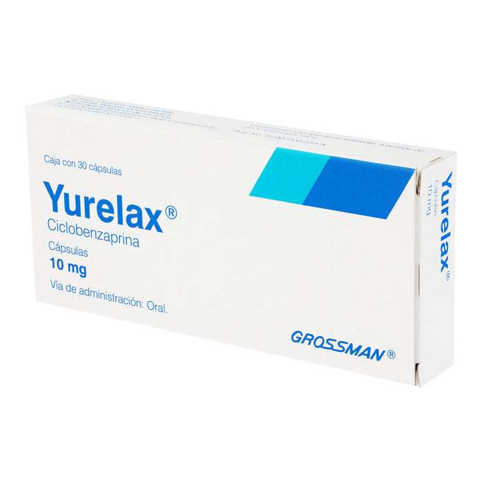 Yurelax 10Mg Con 30 Capsulas (Ciclobenzaprina) 3 - 7501123000494