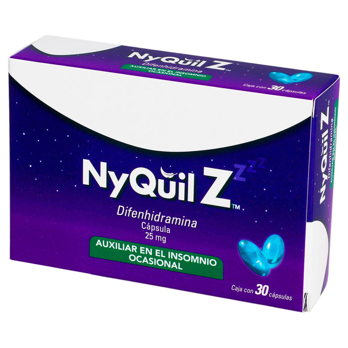 Nyquil Z 25Mg Con 30 Capsulas (Difenhidramina) - WeCare Pharma