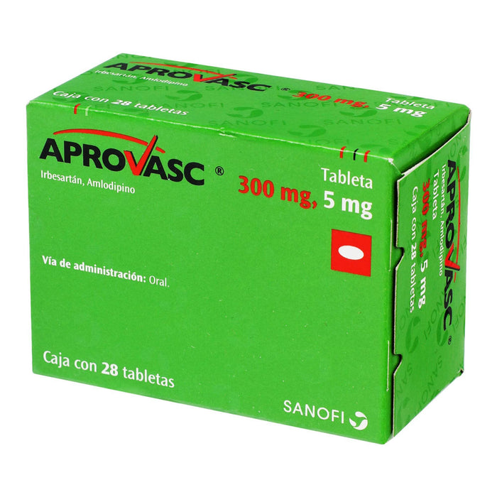 Aprovasc (Irbesartan/Amlodipino) 300Mg/5Mg Tabletas Con 28 - WeCare Pharma
