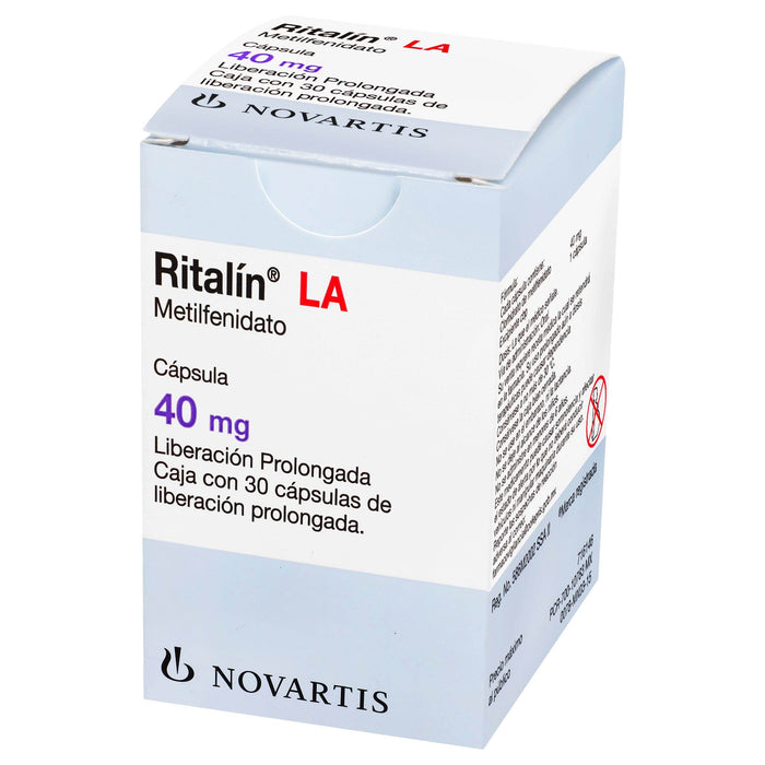 Ritalin La (Metilfenidato) Capsulas 40Mg Con 30 - WeCare Pharma