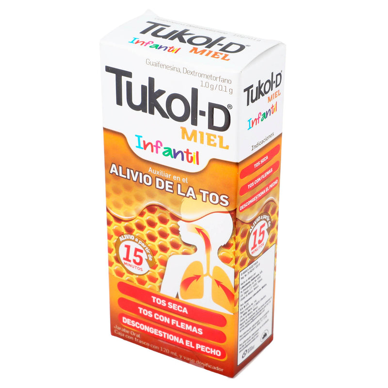Tukol-D Miel Infantil Jarabe 1G/0.1G 120Ml (Guaifrenesina/Dextrometorfano) - WeCare Pharma