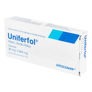 Uniferfol 36Mg/0.8Mg Con 30 Capsulas (Hierro/Acido Folico) - WeCare Pharma