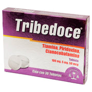 Tribedoce 100Mg/5Mg/50Mcg Con 30 Tabletas (Tiamina/Piridoxina/Cianocobalamina) - WeCare Pharma