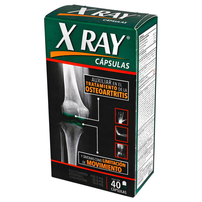 X-Ray 450Mg/30Mg/10Mg Con 40 Capsulas (Glucosamina/Vitamina Con Condroitina) - WeCare Pharma