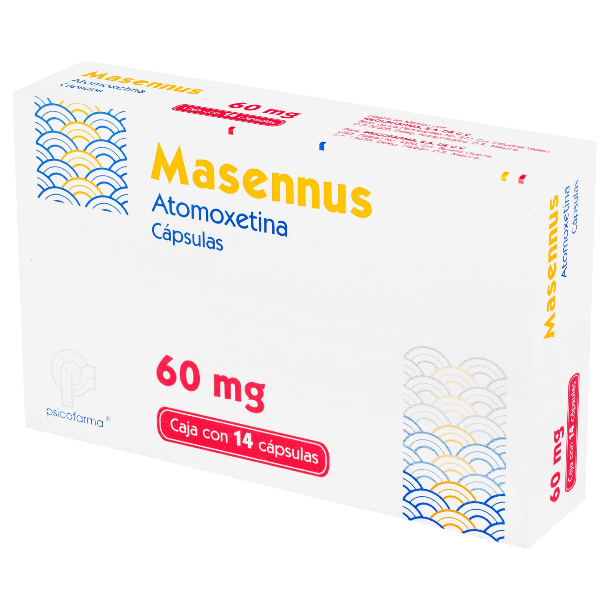 Masennus 60Mg Con 14 Capsulas (Atomoxetina) 2 - 7501384545376