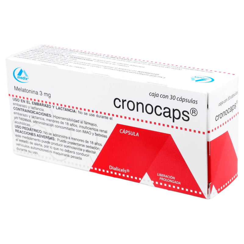 Cronocaps 3Mg Con 30 Capsulas (Melatonina) - WeCare Pharma