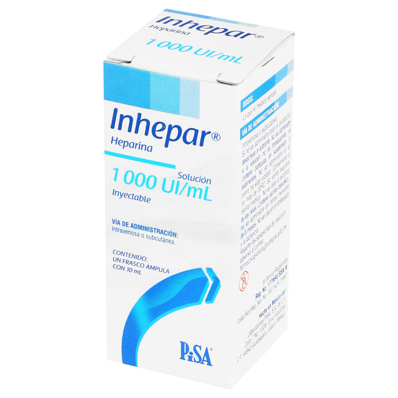 Inhepar Frasco 1000Unid/Ml 10Ml Con 1 Ampulas (Heparina) - WeCare Pharma