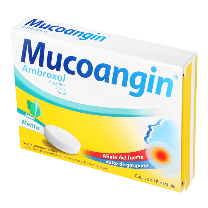Mucoangin Pastilla 20Mg Con 18 (Ambroxol) - WeCare Pharma