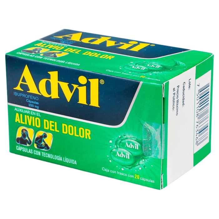 Advil Fastgel 200Mg Con 20 Capsulas (Ibuprofeno) 3 - 7501108763468