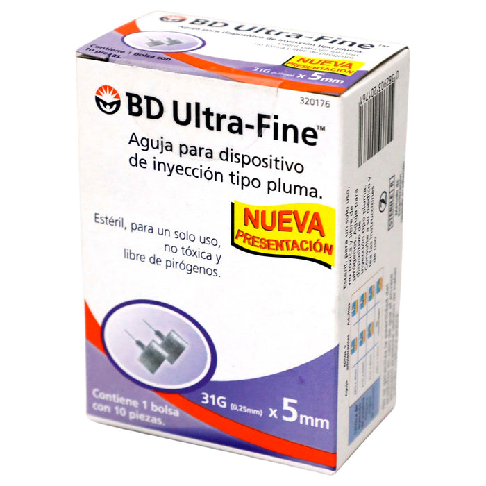 Aguja Para Pluma Bd 31Gx5Mm Con 10 - WeCare Pharma