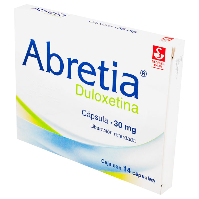 Abretia 30Mg Con 14 Capsulas (Duloxetina) 3 - 7501300420121