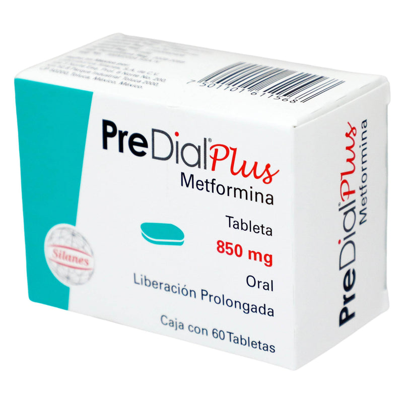 Predial Plus 850Mg Con 60 Tabletas (Metformina) - WeCare Pharma