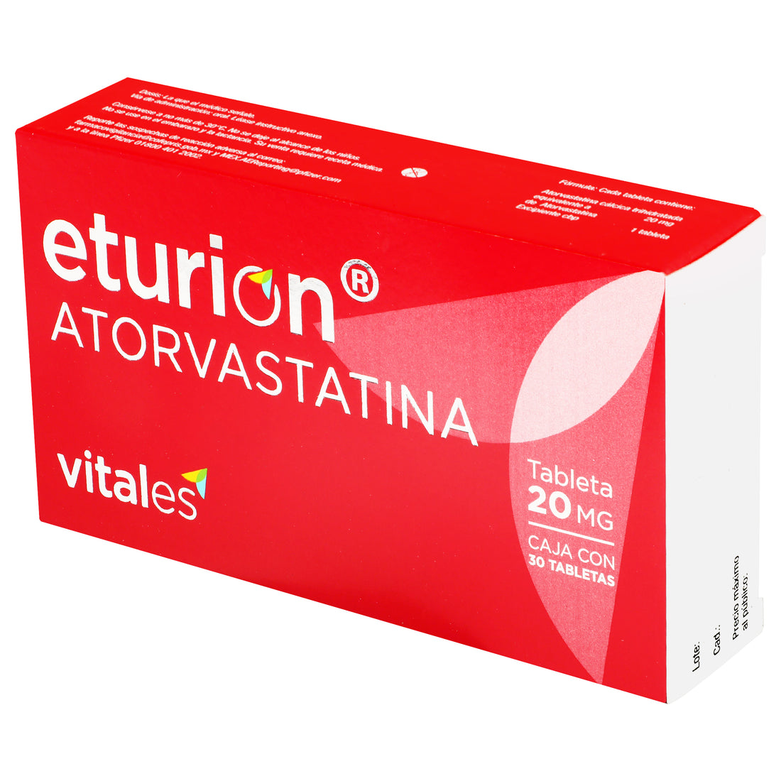 Eturion 20Mg Con 30 Tabletas (Atorvastatina) 3 - 7501070647025