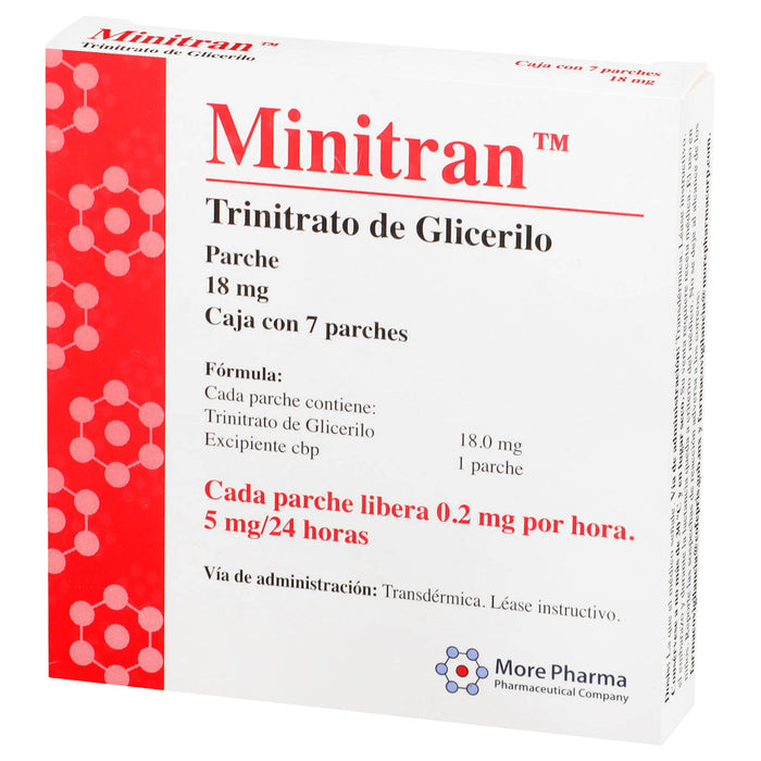 Minitran Parche 18Mg Con 7 (Trinitrato De Glicerilo) - WeCare Pharma