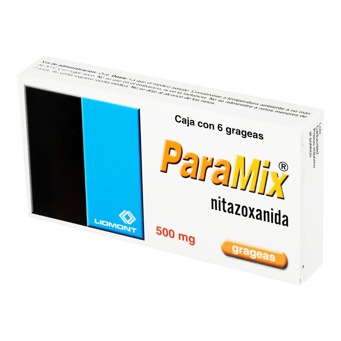 Paramix 500Mg Con 6 Tabletas (Nitazoxanida) 3 - 7501299307380