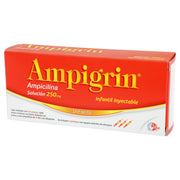 Ampigrin Infantil Frasco 250Mg Con 3 Ampulas (Ampicilina) - WeCare Pharma