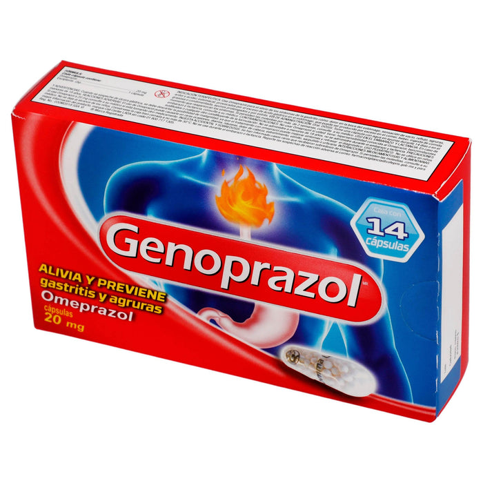 Genoprazol 20Mg Con 14 Capsulas (Omeprazol) - WeCare Pharma