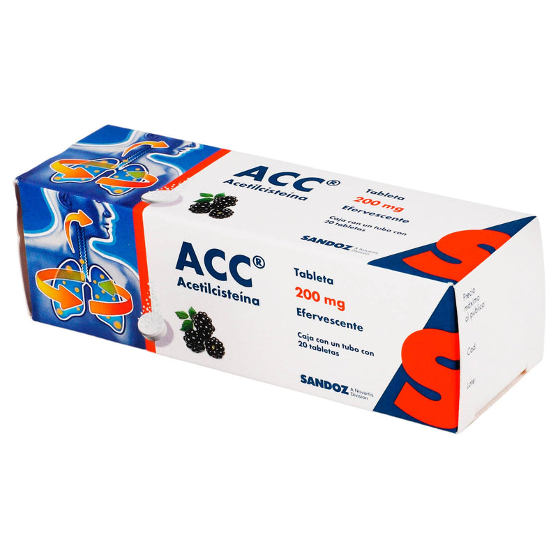 Acc Efervecente V 200Mg Con 20 Tabletas (Acetilcisteina) - WeCare Pharma