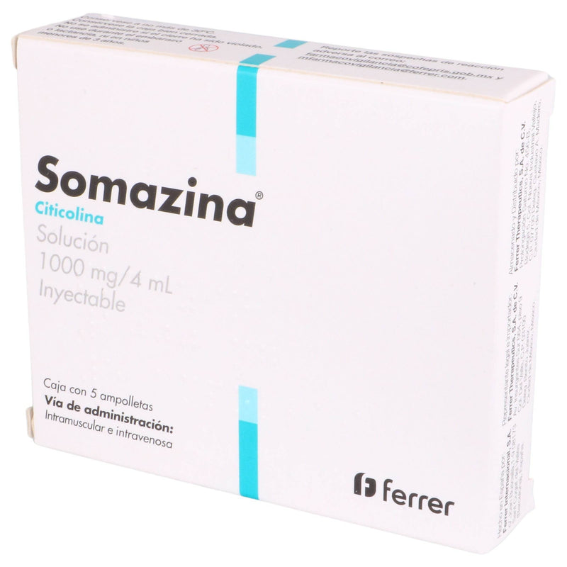 Somazina 1000Mg/4Ml Con 5 Ampulas (Citicolina) - WeCare Pharma