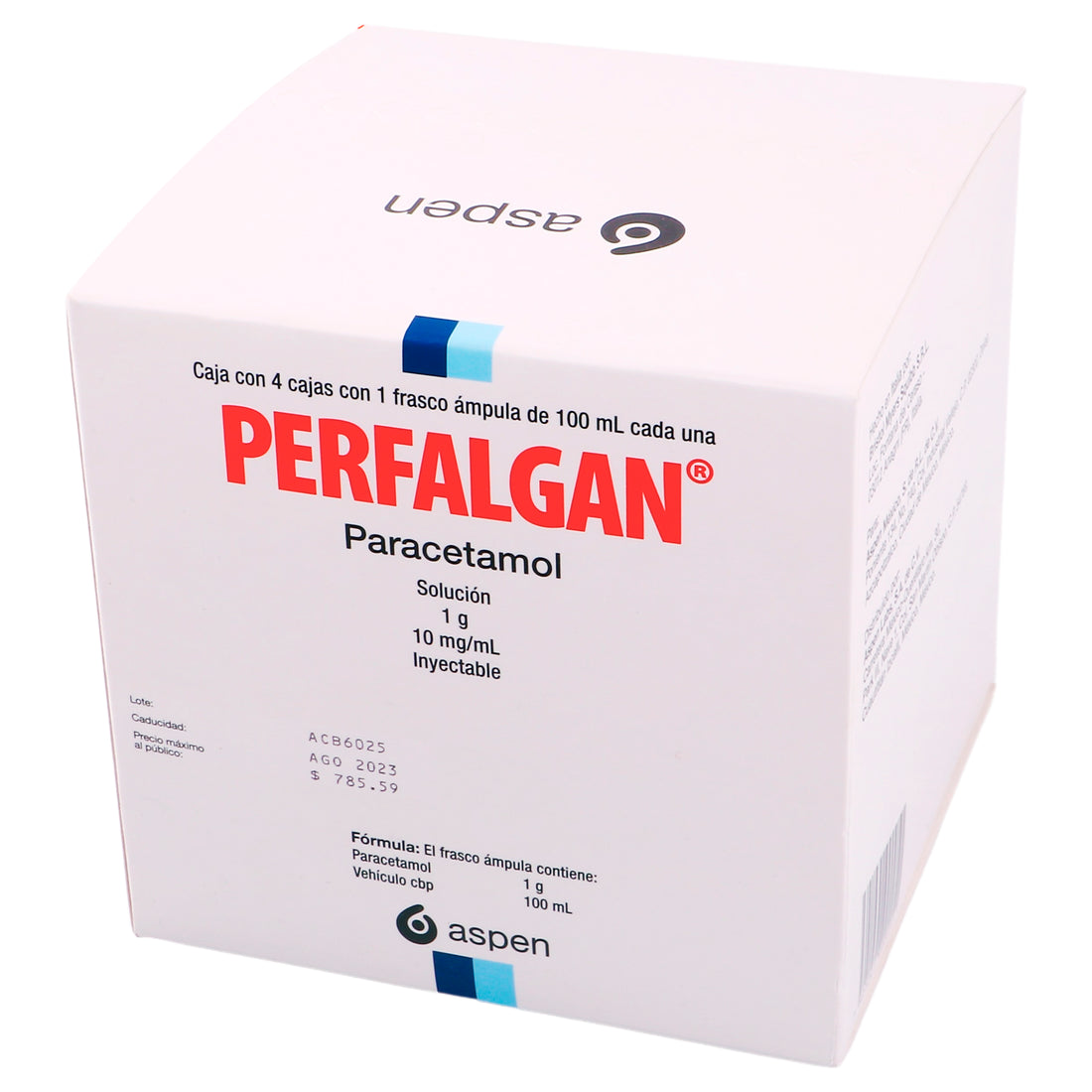 Perfalgan Frasco 1G Con 4 Ampulas (Paracetamol) 4 - 7501041990051