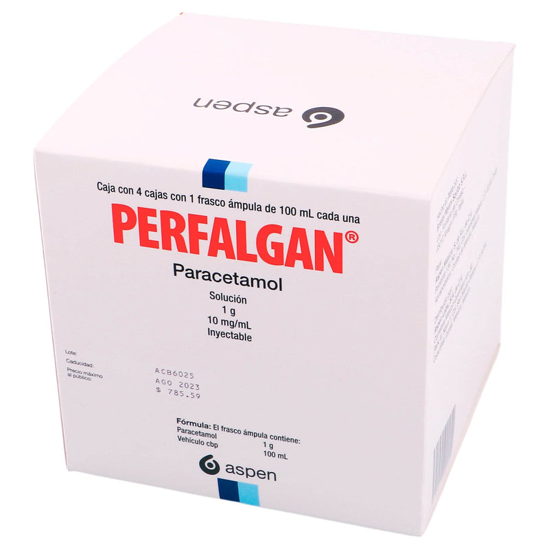 Perfalgan Frasco 1G Con 4 Ampulas (Paracetamol) - WeCare Pharma