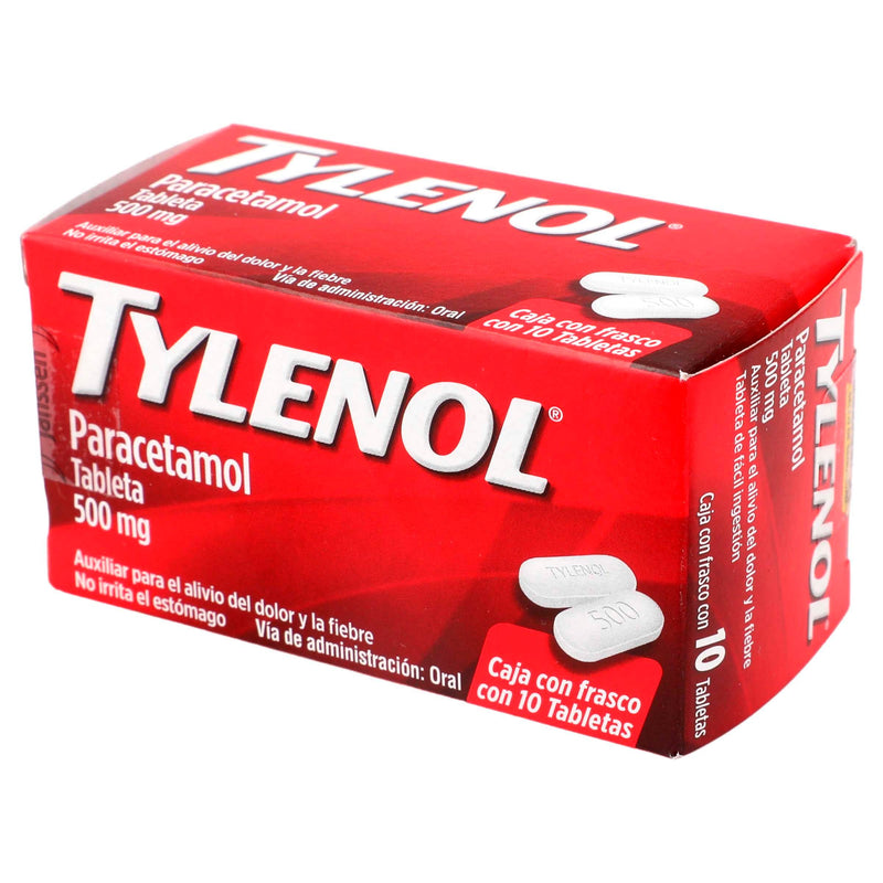 Tylenol 500Mg Con 10 Tabletas (Paracetamol) - WeCare Pharma