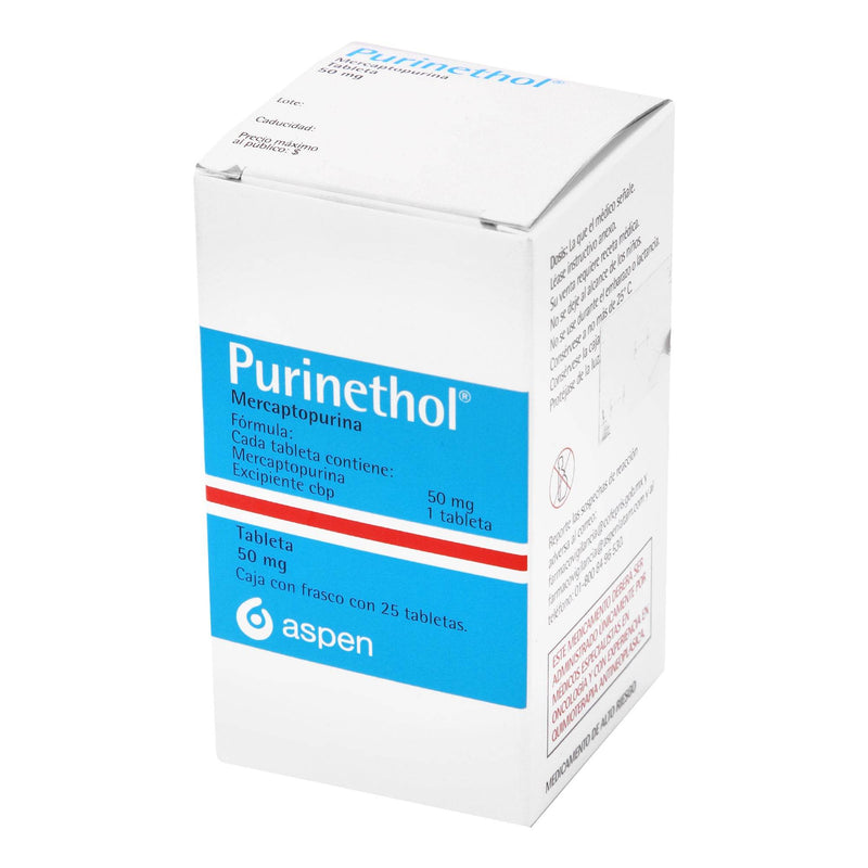 Purinethol (Mercaptopurine) Con 25 Tabletas De 50Mg - WeCare Pharma