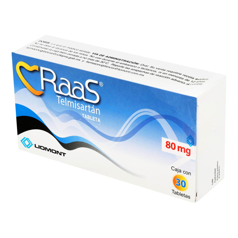 Raas (Telmisartan) Tabletas 80Mg Con 30 - WeCare Pharma