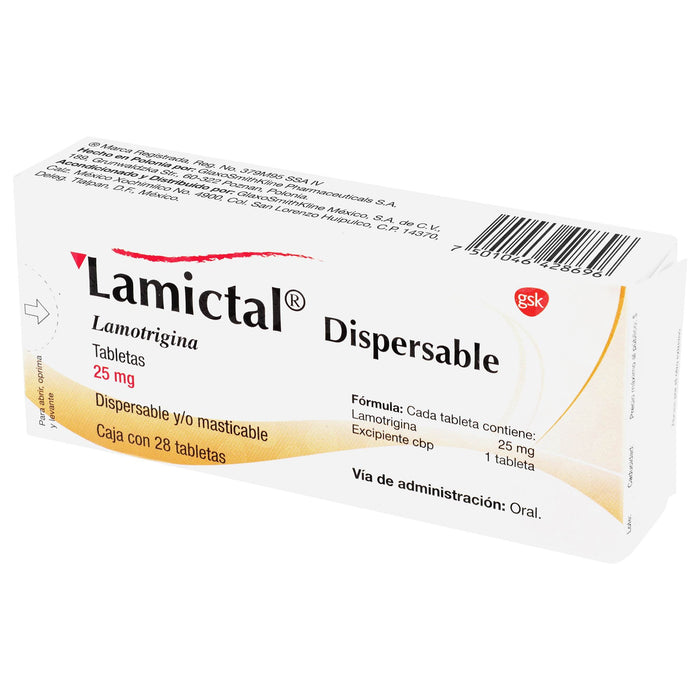 Lamictal Mast 25Mg Con 28 Tabletas (Lamotrigina) - WeCare Pharma