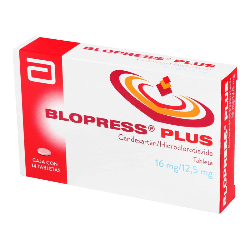 Blopress Plus 16Mg/12.5Mg Con 14 Tabletas (Candesartan/Hidroclorotiazida) - WeCare Pharma