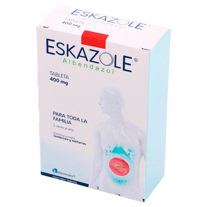 Eskazole (Albendazol) Tabletas 400Mg Con 1 - WeCare Pharma