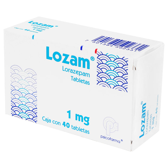 Lozam (Lorazepam) Tabletas 1Mg Con 40 - WeCare Pharma