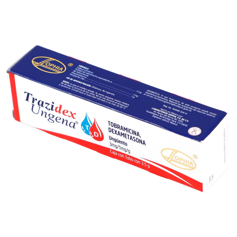 Trazidex Ung 3Mg/1Mg/G 3.5G (Tobramicina/Dexametasona) - WeCare Pharma