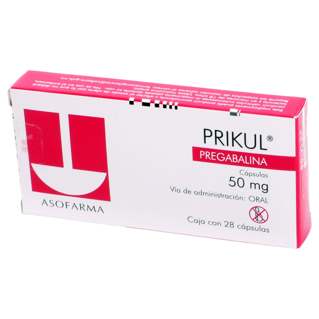 Prikul 50Mg Con 28 Capsulas (Pregabalina) 4 - 7841141004303