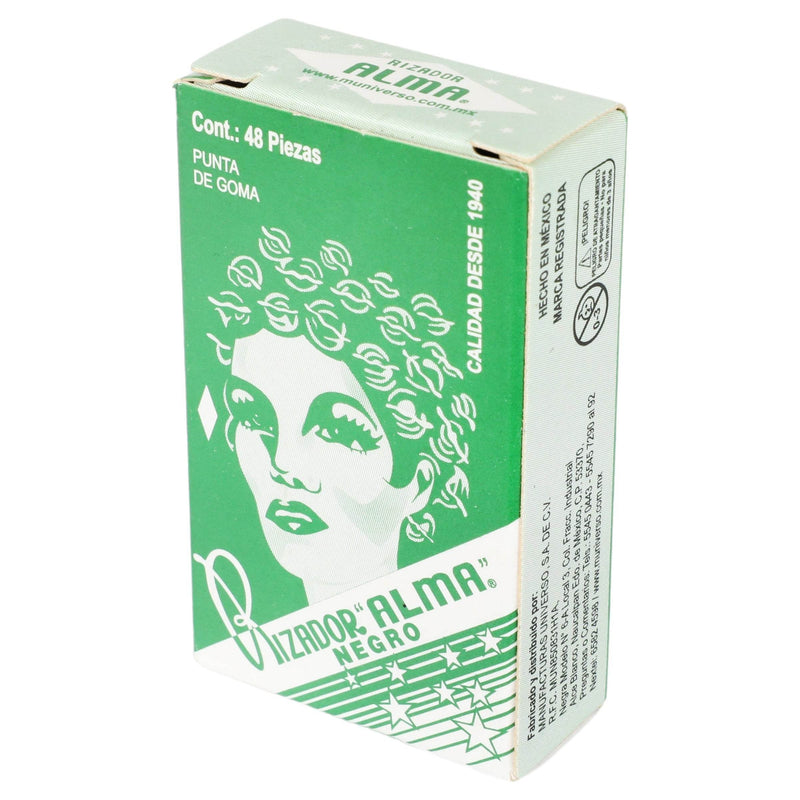 Pasador Alma Negro Con 48 Pzas - WeCare Pharma
