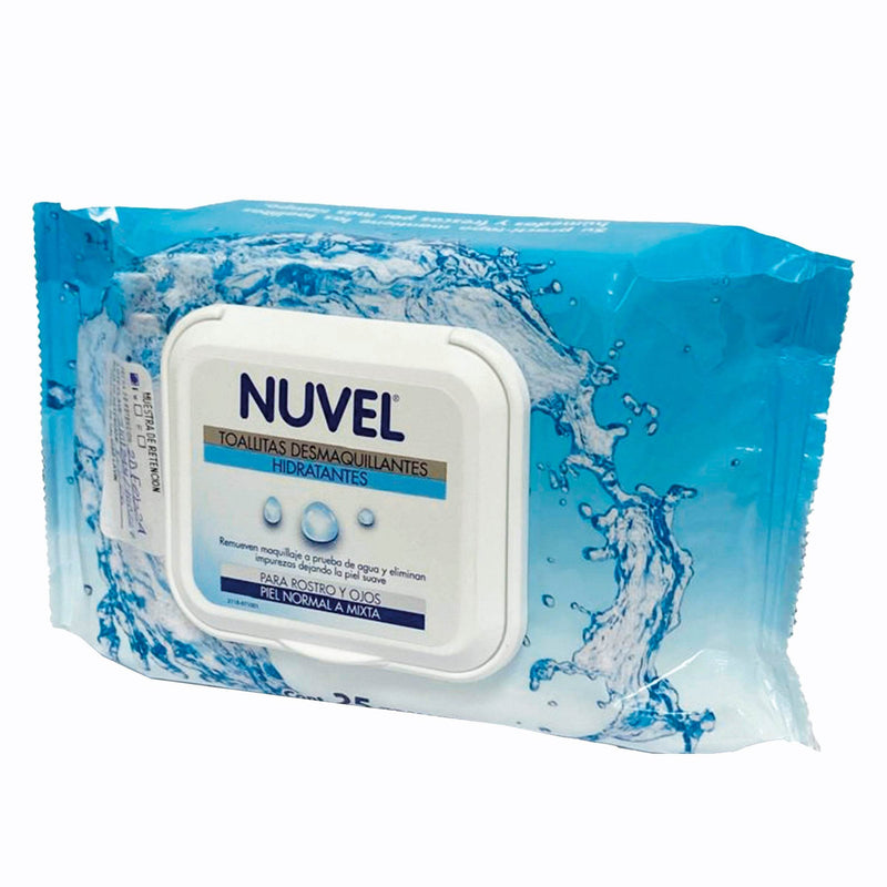 Nuvel Toallitas Desmaquillantes Hidratantes Con 25 - WeCare Pharma