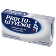 Procto-Glyvenol Supositorio 400/40Mg Con 5 (Tribenosido/Lidocaina) - WeCare Pharma