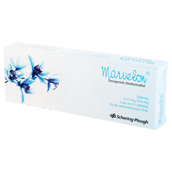 Marvelon 0.15Mg/0.03Mg Con 21 Tabletas (Desogestrel/Etinilestradiol) - WeCare Pharma